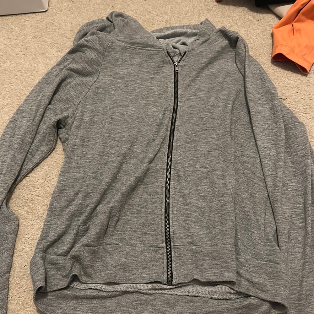 Gray Zip Up